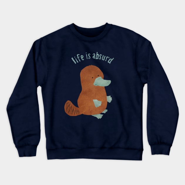 Platypi Don't Lie Crewneck Sweatshirt by MidnightCoffee